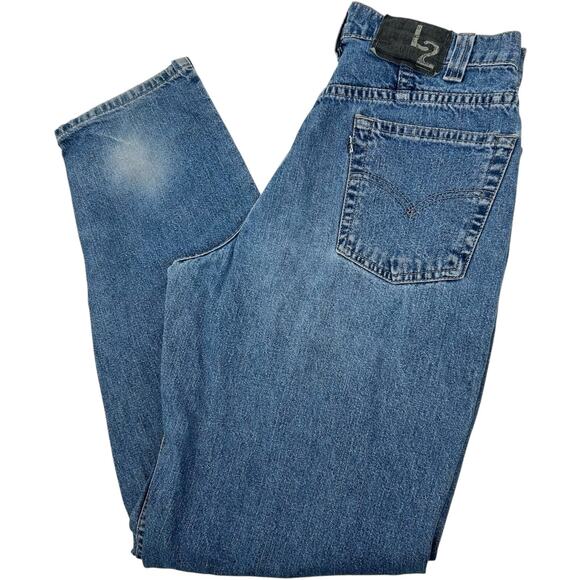 Vintage 90s men's Levi's L2 SilverTab Skater Grunge Baggy Blue Denim Jeans 29x32 - Picture 1 of 11